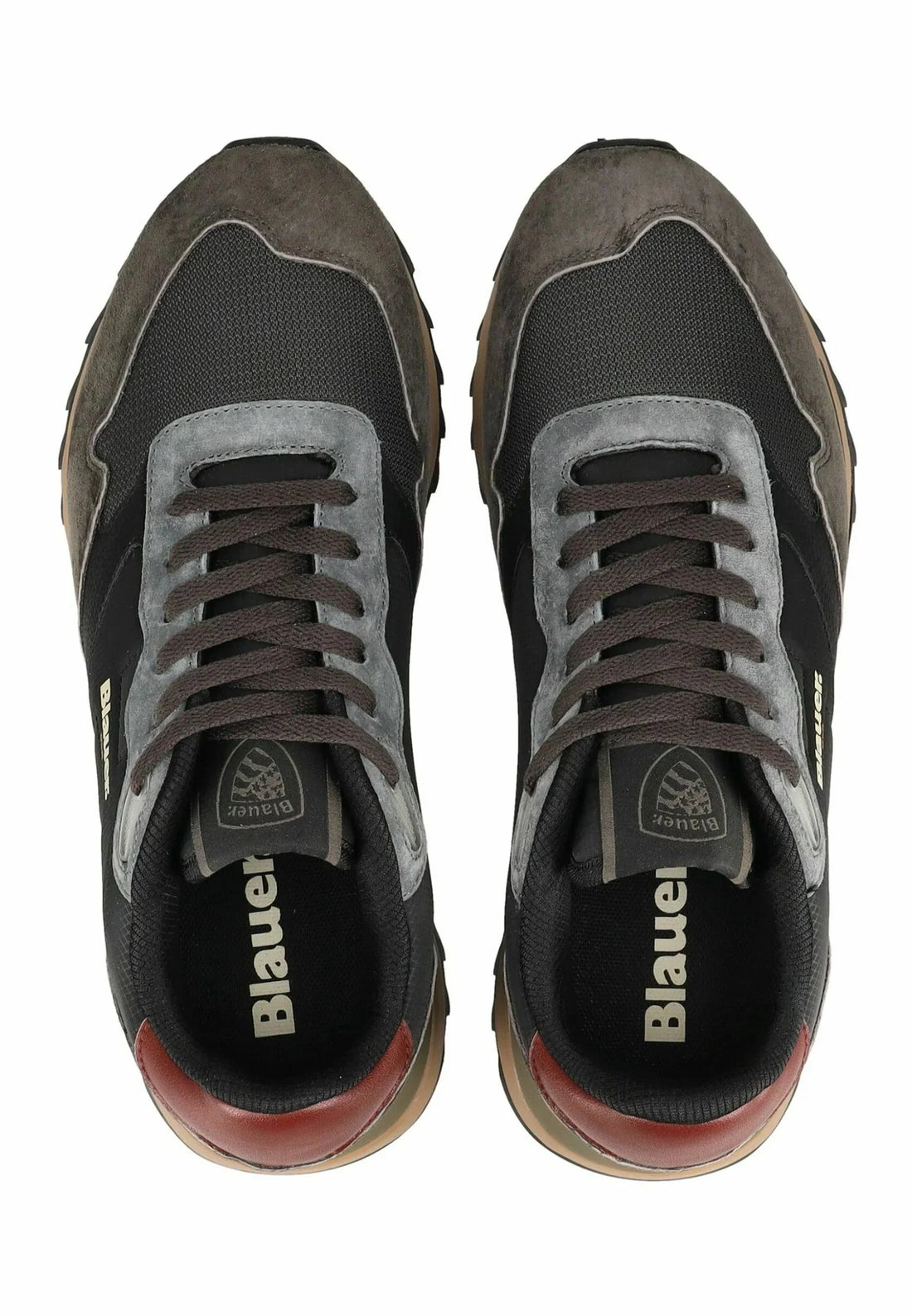 Blauer sneakers uomo Ryder colorblock nero