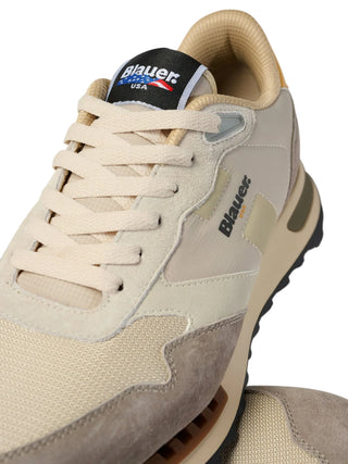 Blauer sneakers uomo Ryder colorblock tortora giallo F6RYDER01 TAUPE-YELLOW BLAUER