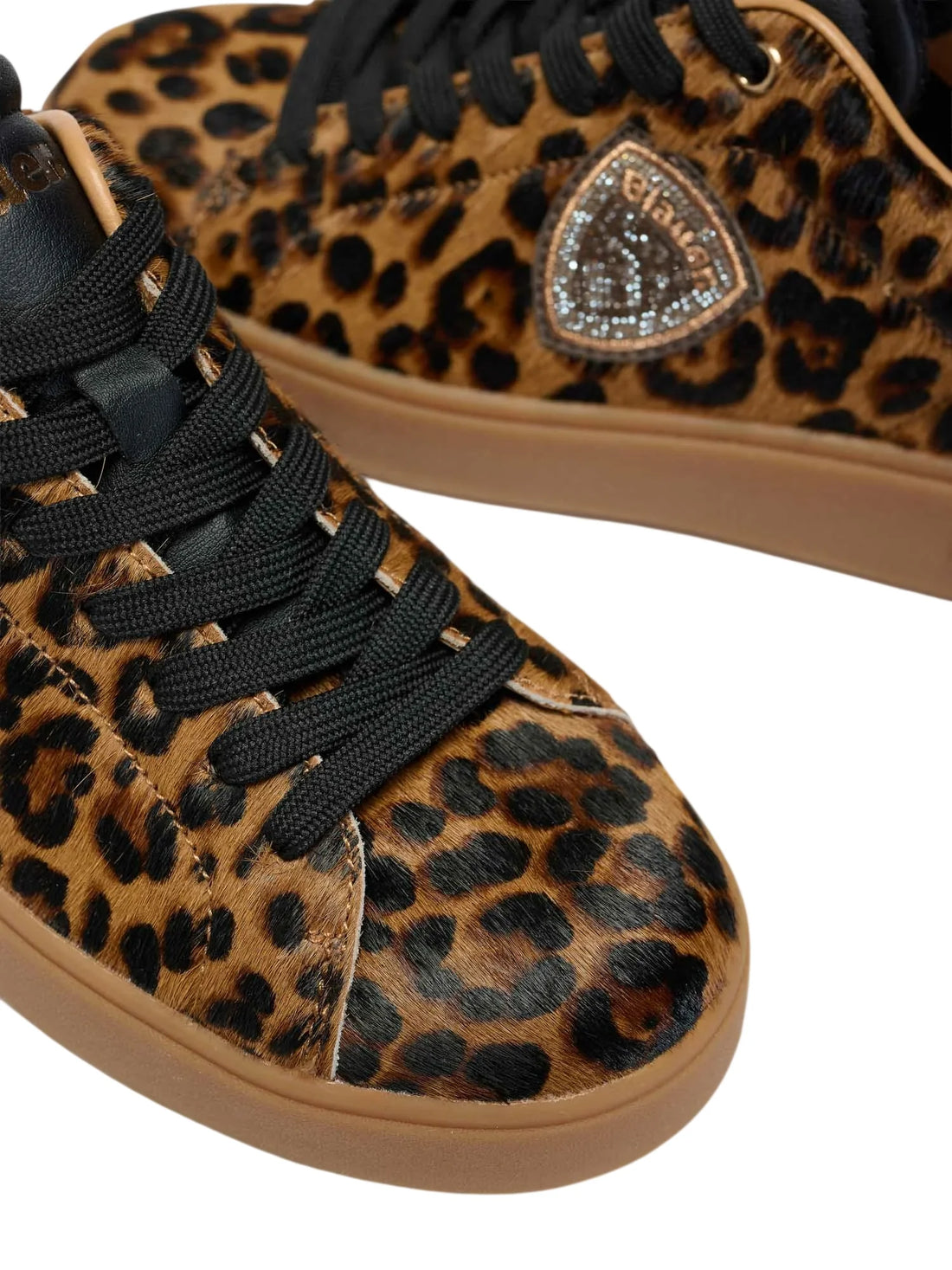 Blauer sneakers donna Victory Leo in cavallino marrone