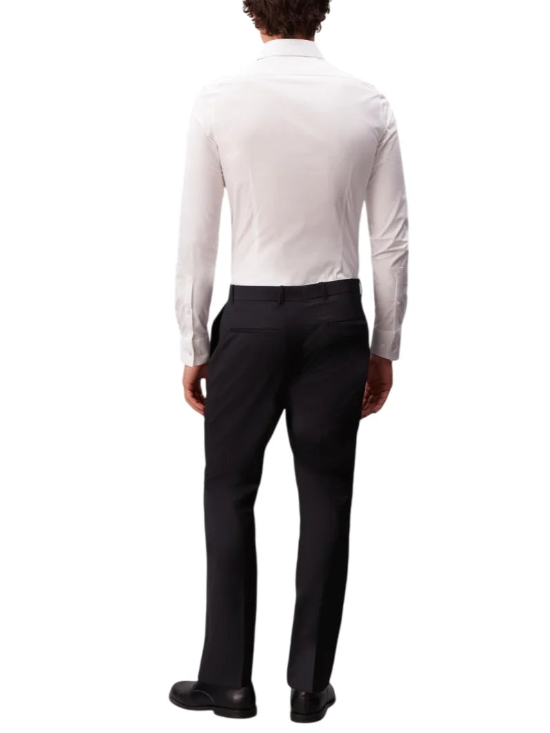 Calvin Klein camicia uomo manica lunga extra slim fit bianco