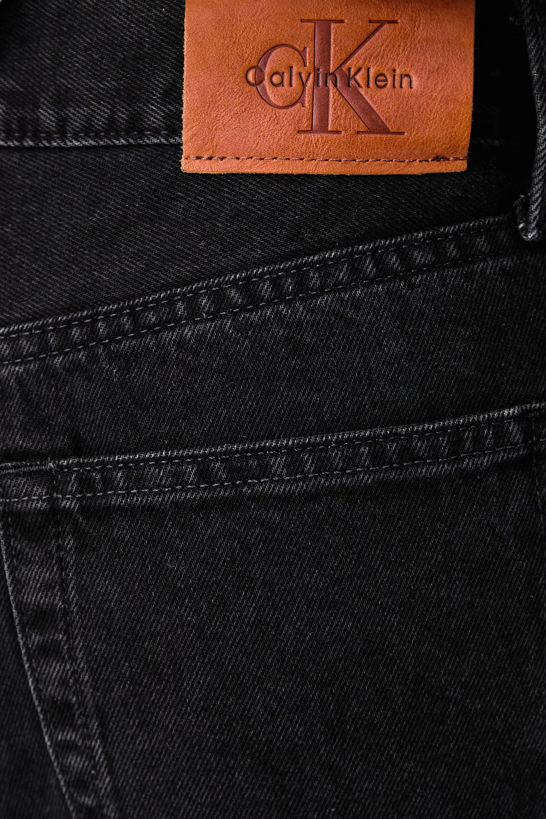 Calvin Klein Jeans jeans donna wide leg in denim nero