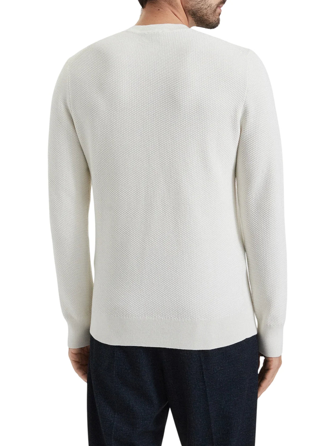 Calvin Klein maglia uomo in cotone operato panna