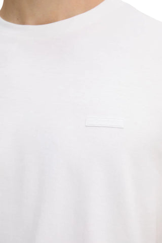 Calvin Klein T-shirt uomo manica corta in cotone bianco LV04LG222G YAF Calvin Klein