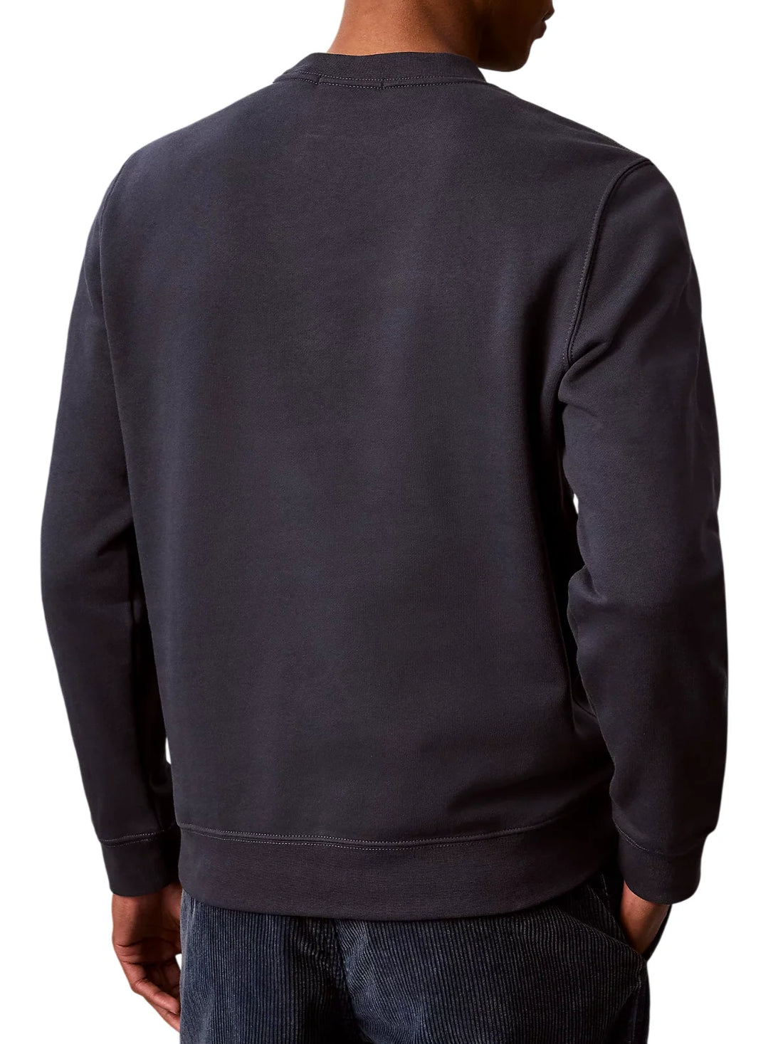 Calvin Klein felpa uomo in cotone felpato blu