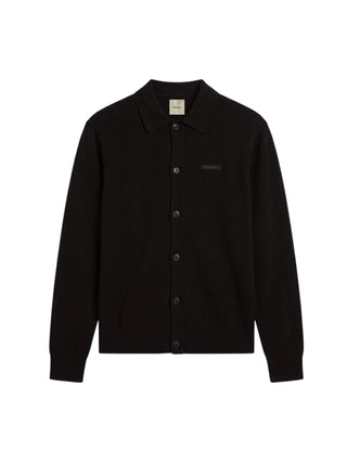 Calvin Klein cardigan uomo stile polo misto viscosa nero LV04LH318G UB1 Calvin Klein 