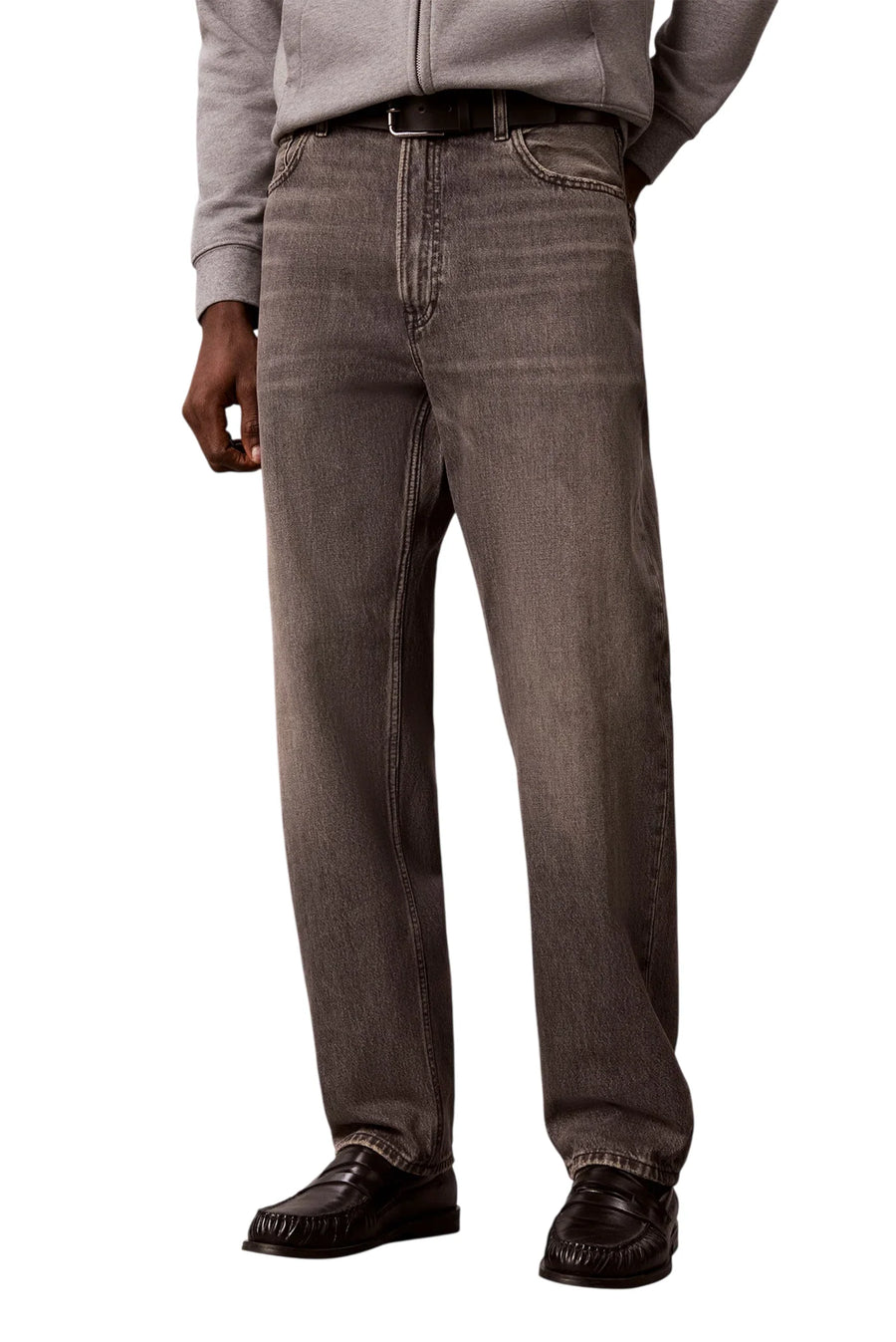 Calvin Klein Jeans jeans uomo tapered in denim grigio