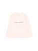Calvin Klein Jeans T-shirt manica lunga neonata con logo rosa