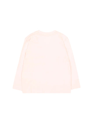 Calvin Klein Jeans T-shirt manica lunga neonata con logo rosa
