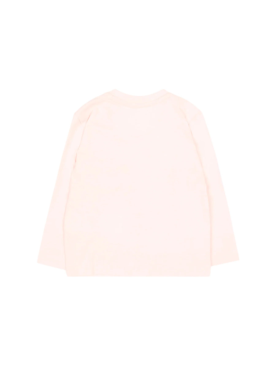 Calvin Klein Jeans T-shirt manica lunga neonata con logo rosa LV1CKTJA49 T0R Calvin Klein Jeans
