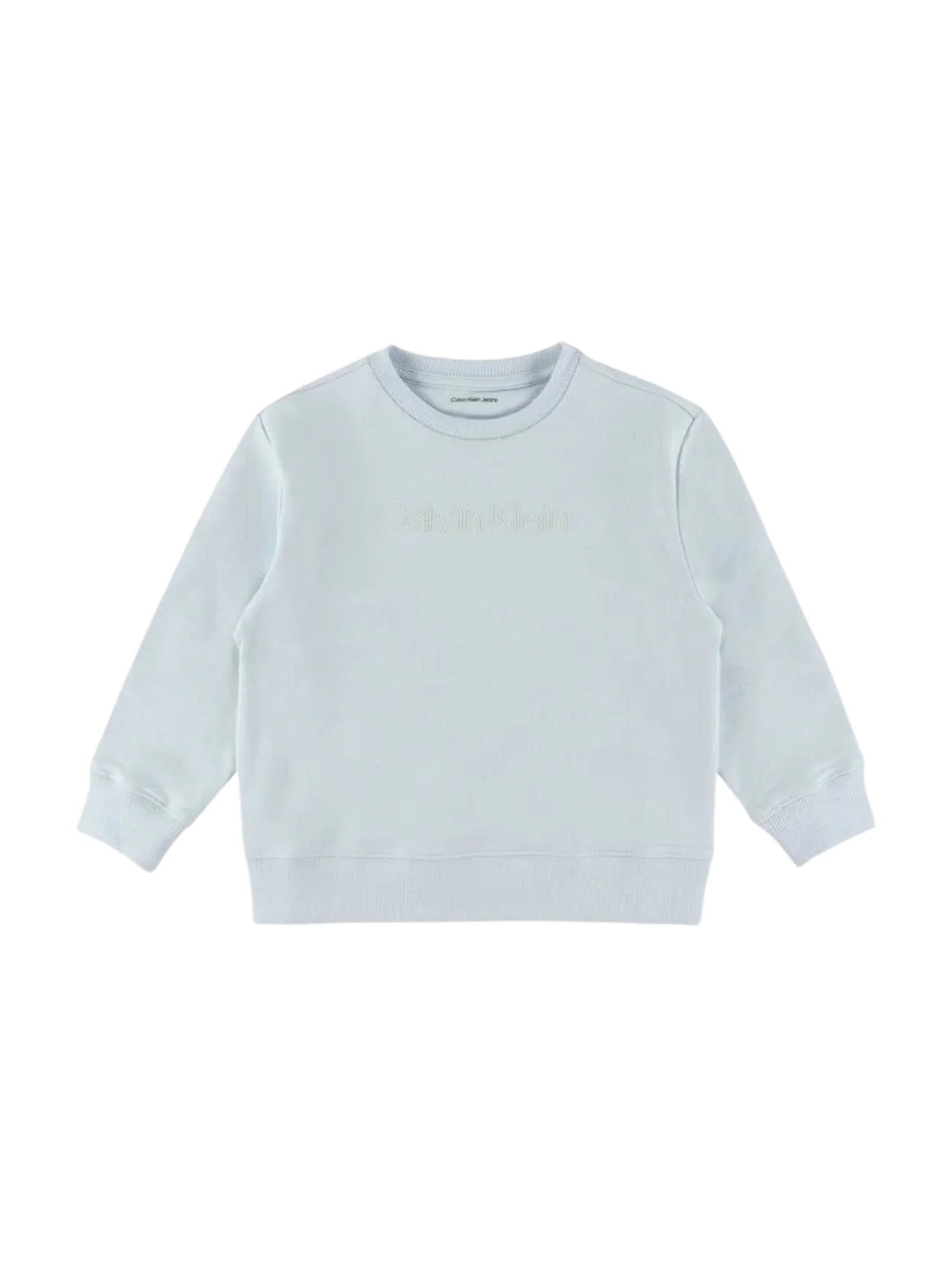 Calvin Klein Jeans felpa neonato con logo celeste