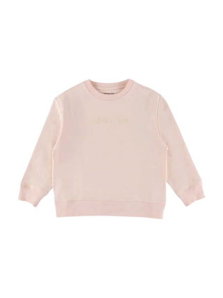 Calvin Klein Jeans felpa neonato con logo rosa