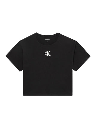 Calvin Klein Jeans T-shirt manica corta bambina nero