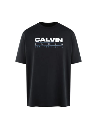 Calvin Klein Jeans T-shirt manica corta bambino stampa logo nero
