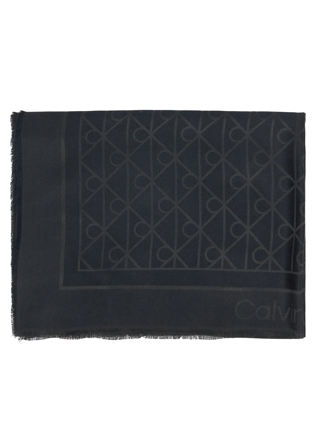 emblem aop glossy tonal scarf