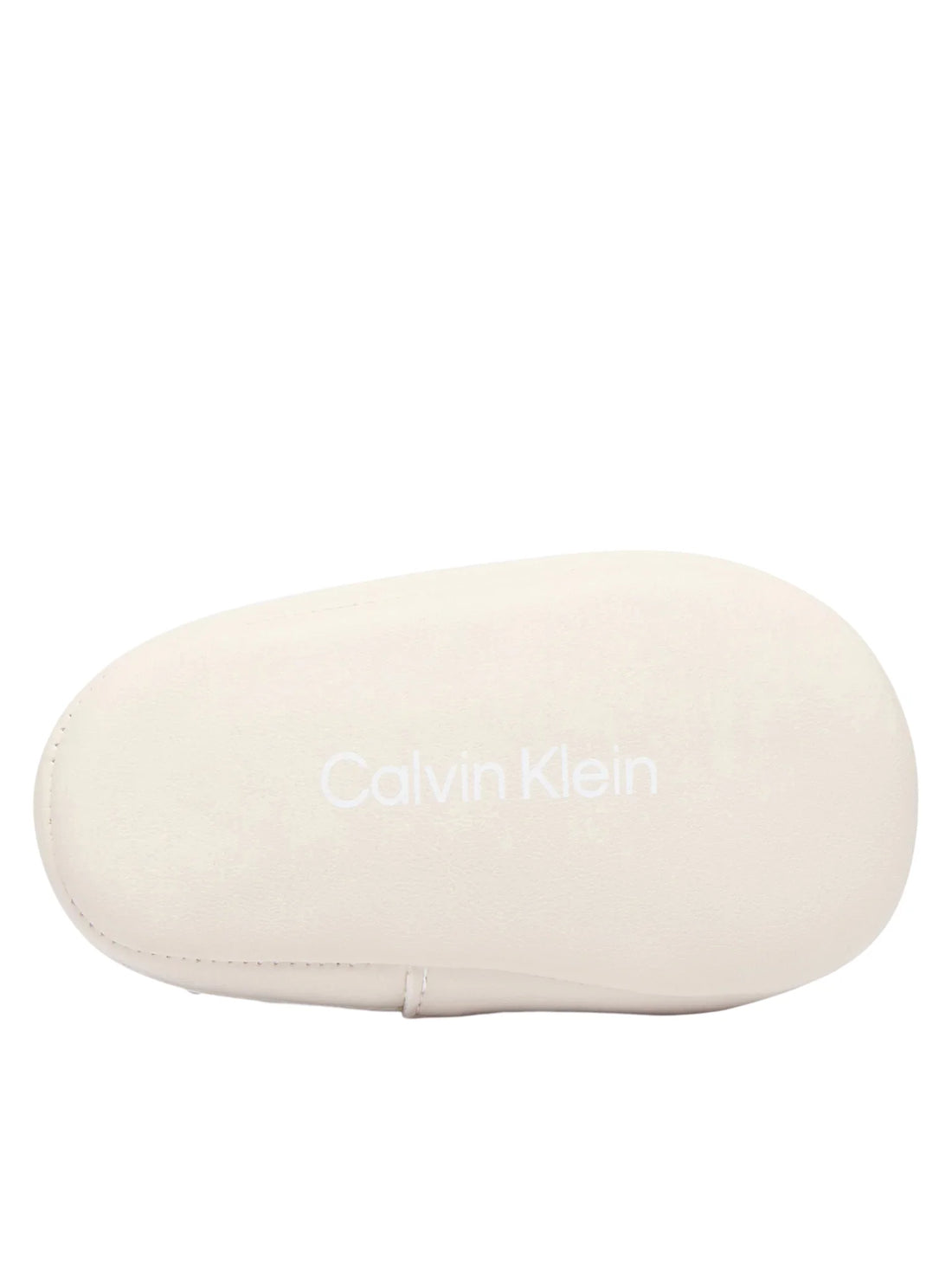 Calvin Klein scarpette da culla neonato in ecopelle bianco