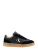 Calvin Klein sneakers bambino in suede ed ecopelle nero