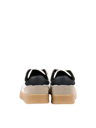 Calvin Klein sneakers bambino in suede ed ecopelle tortora panna V3X9-83451-0318 Y746 Calvin Klein Footwear