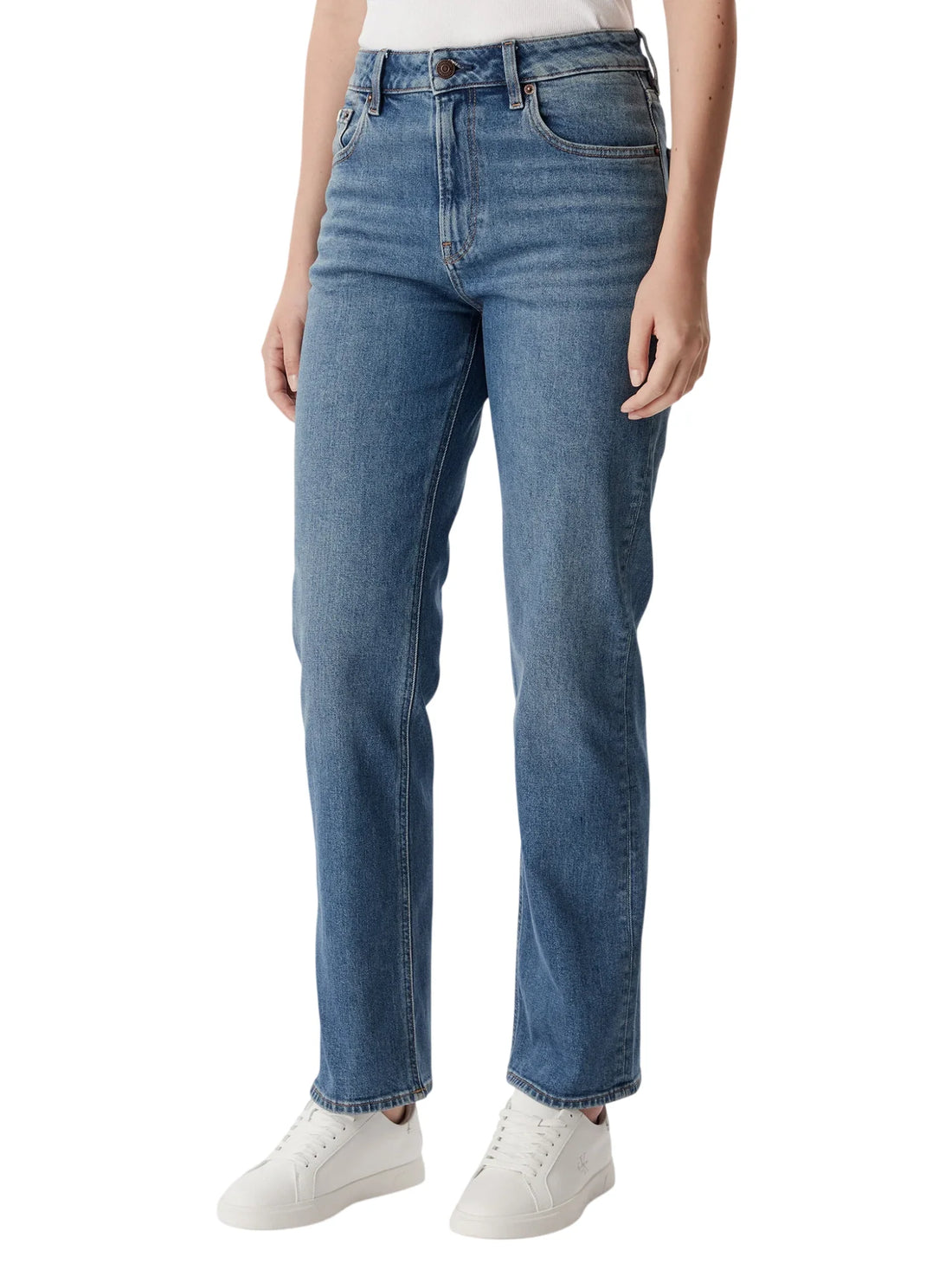 Calvin Klein Jeans jeans donna gamba dritta lavaggio medio