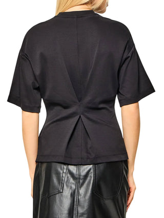 Calvin Klein Jeans T-shirt donna manica corta in cotone nero LV047H210G UB1 Calvin Klein Jeans 