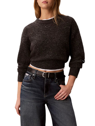 Calvin Klein Jeans maglia donna misto lana e alpaca grigio LV047H332G STN Calvin Klein Jeans 
