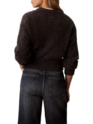 Calvin Klein Jeans maglia donna misto lana e alpaca grigio LV047H332G STN Calvin Klein Jeans 