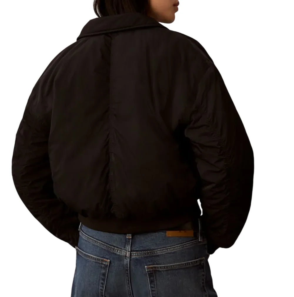 Calvin Klein Jeans giubbino imbottito donna crop nero