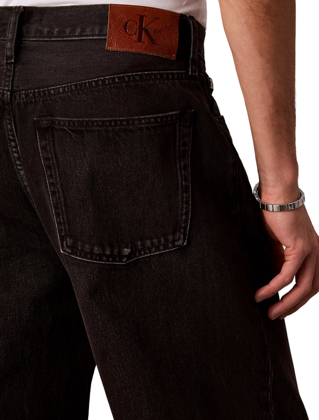 Calvin Klein Jeans jeans uomo baggy in denim nero