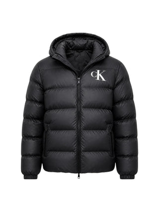 Calvin Klein Jeans piumino trapuntato uomo con cappuccio nero LV04RG513G UB1 Calvin Klein Jeans 