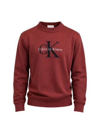 Calvin Klein Jeans maglia uomo con logo jacquard ruggine LV04RH320G 2EC Calvin Klein Jeans 