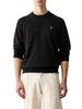 Calvin Klein Jeans maglia girocollo uomo in cotone con logo nero