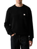 Calvin Klein Jeans maglia uomo in cotone patch logo nero