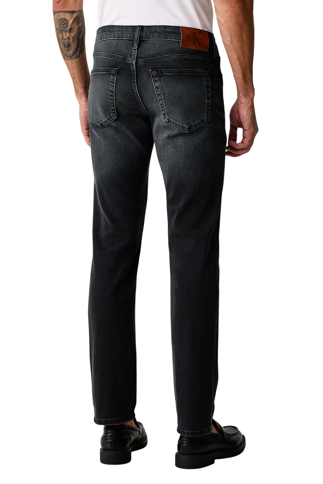 Calvin Klein Jeans jeans uomo slim in denim stretch lavaggio nero