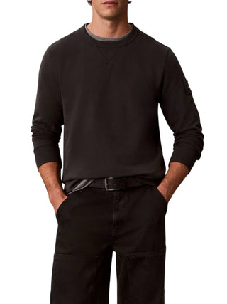 Calvin Klein Jeans felpa uomo con patch logo antracite LV04RJ200G 8MN Calvin Klein Jeans 
