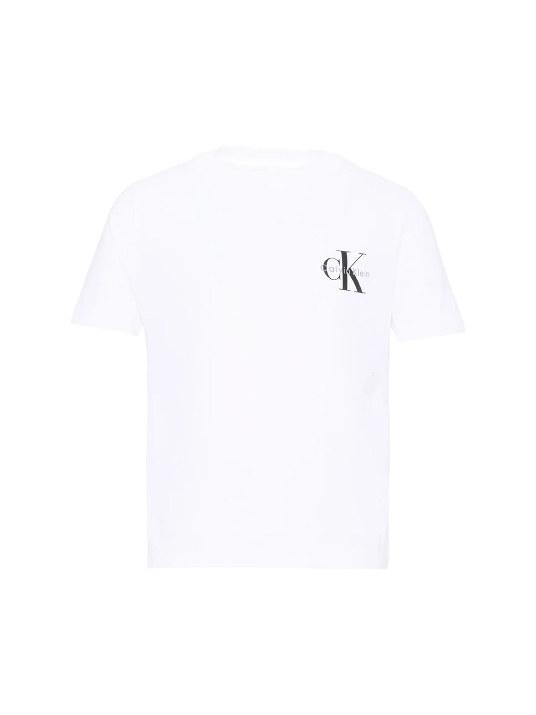 Calvin Klein Jeans T-shirt bambino unisex manica corta bianco