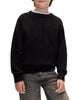 Calvin Klein Jeans maglia bambino con logo jaquard nero