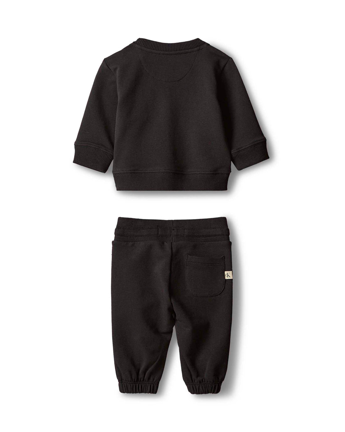 Calvin Klein Jeans tuta sportiva neonato con logo nero