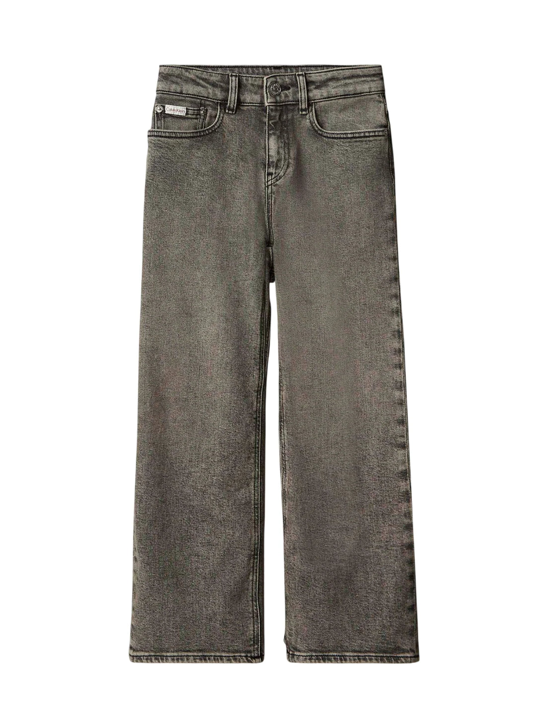 Calvin Klein Jeans jeans bambino wide leg Skater lavaggio nero