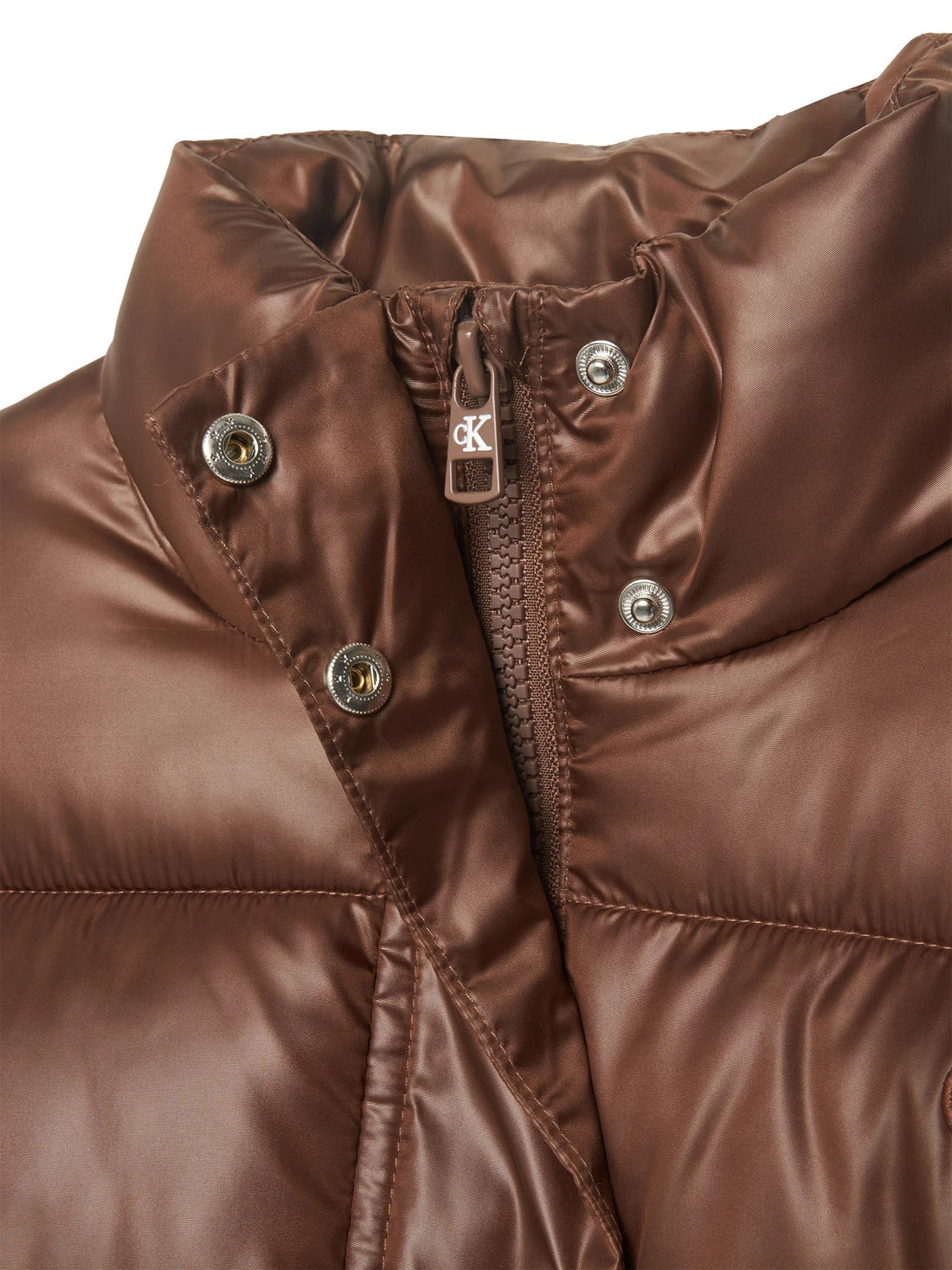 Calvin Klein Jeans piumino imbottito bambina Minime marrone