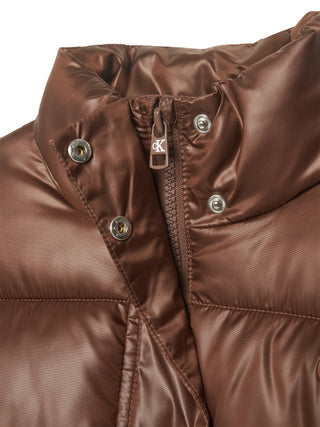Calvin Klein Jeans piumino imbottito bambina Minime marrone LVCKTJM01G HJQ Calvin Klein Jeans