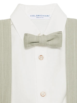 Colori Chiari completo elegante neonato cardigan pantaloni camicia papillon panna verde MN408718-5004 36 COLORICHIARI