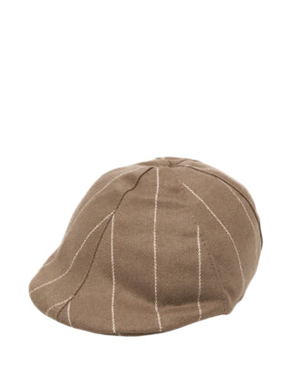 Colori Chiari cappello neonato in fantasia gessata marrone MN928664-5018 28 COLORICHIARI