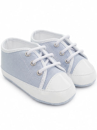 Colori Chiari scarpette neonato con lacci celeste MN958672-4988 51 COLORICHIARI