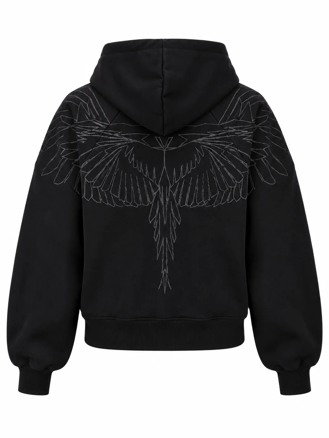 County of Milan felpa con zip e cappuccio donna logo glitter nero