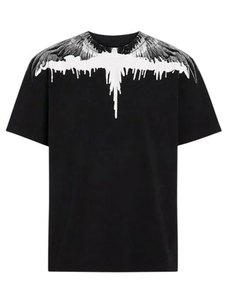 County of Milan T-shirt bambino manica corta stampa iconica nero bianco CMJBTH038 110 COUNTY OF MILAN 