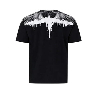 County of Milan T-shirt bambino manica corta stampa iconica nero bianco CMJBTH038 110 COUNTY OF MILAN