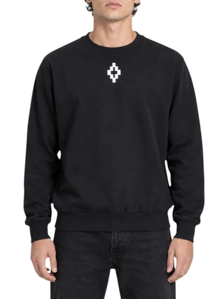 County of Milan felpa uomo con stampe logate nero CMMASW100 110 COUNTY OF MILAN 