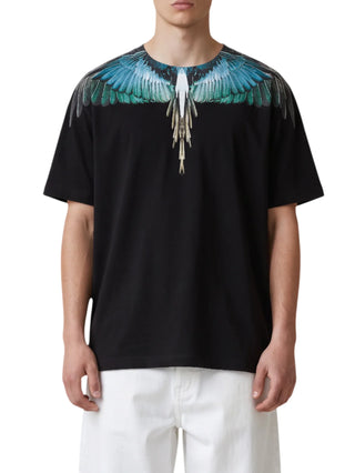 County of Milan T-shirt uomo manica corta stampa iconica nero CMMATH085 110 COUNTY OF MILAN 