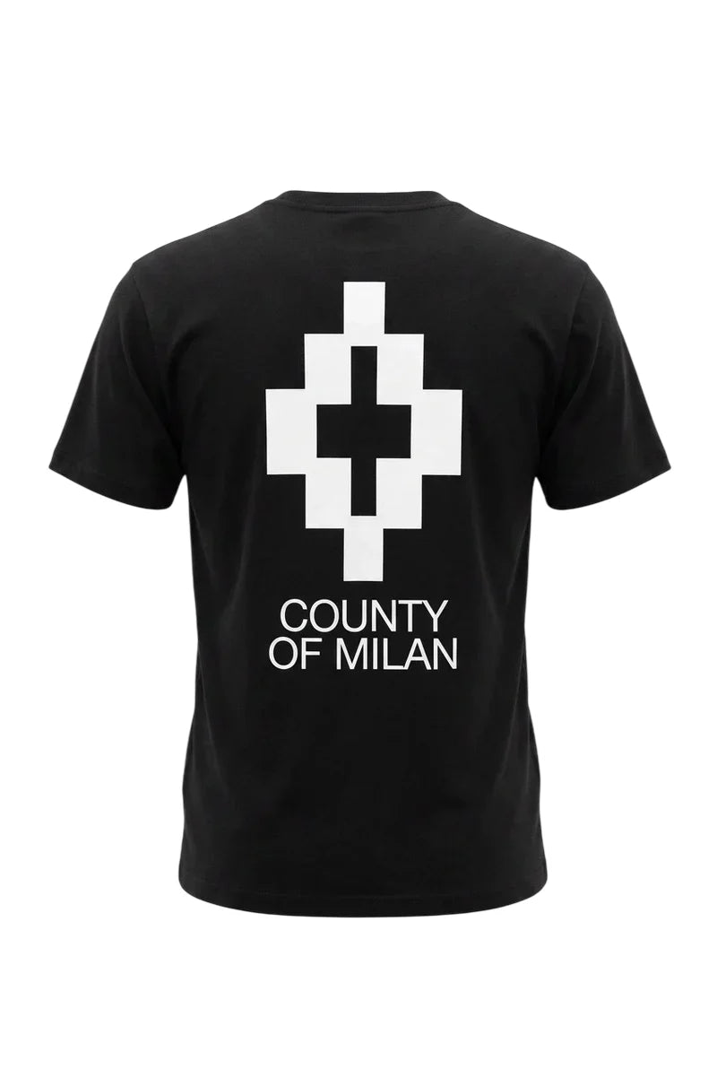 County of Milan T-shirt uomo manica corta nero