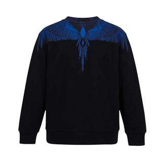 County of Milan felpa bambino con stampa iconica nero blu CMJUSW130 110 COUNTY OF MILAN KIDS