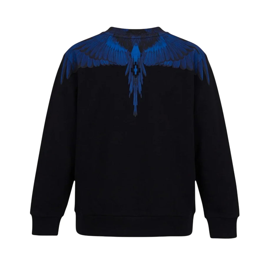 County of Milan felpa bambino con stampa iconica nero blu CMJUSW130 110 COUNTY OF MILAN KIDS